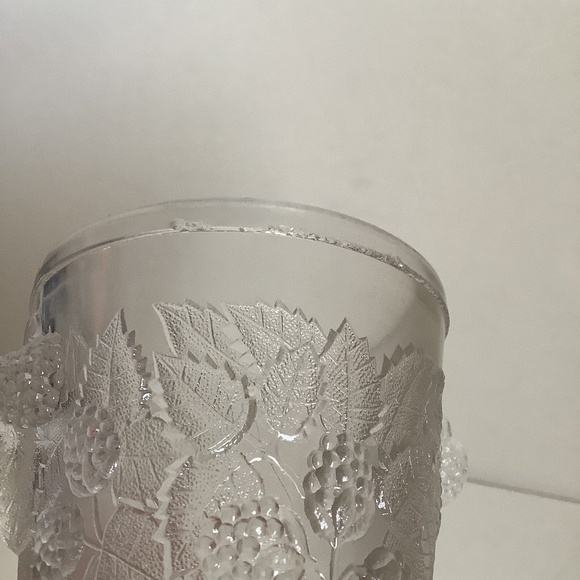 Antique EAPG Hobbs Brockunier Clear Glass Spooner ca 1870 blackberry pattern - Picture 12 of 16